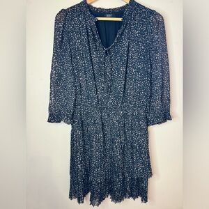 The Reset Black and White Speckled Mini Dress